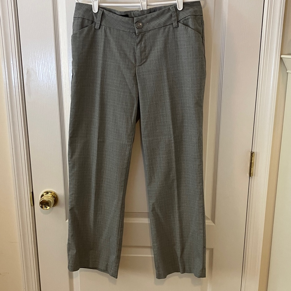 Lee Curvy Fit Grey Glen Plaid Petite sz 12 Pants